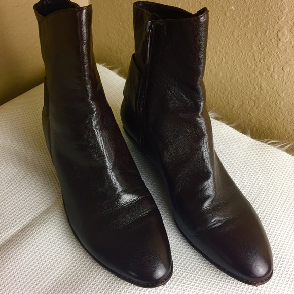 Cole Haan brown leather ankle boot 9.5 B - Picture 3 of 16